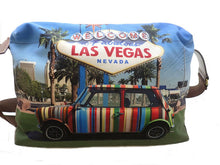 画像をギャラリービューアに読み込む, - Paul Smith ポールスミス ミニクーパー マルチストライプ キャンバス ショルダーバッグ PCポケット付き マルチカラー キャンバス/革