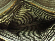 画像をギャラリービューアに読み込む, - PRADA プラダ BR4795 ロゴ ナイロンジャガード 2WAY ハンドトートバッグ 黒/濃茶 ナイロン/牛革