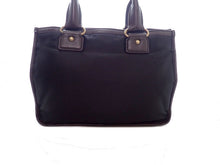 画像をギャラリービューアに読み込む, - PRADA プラダ BR4795 ロゴ ナイロンジャガード 2WAY ハンドトートバッグ 黒/濃茶 ナイロン/牛革