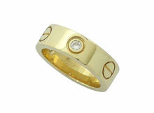 画像をギャラリービューアに読み込む, - カルティエ ラブリング ハーフダイヤ K18YG