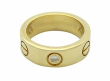 画像をギャラリービューアに読み込む, - カルティエ ラブリング ハーフダイヤ K18YG