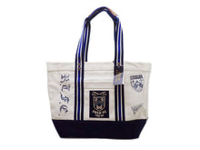 画像をギャラリービューアに読み込む, - ポロ ラルフローレン キャンバス トートバッグ 白/青