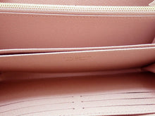 画像をギャラリービューアに読み込む, LOUIS VUITTON ルイヴィトン DAMIER EBENE ダミエ・エベヌ Zippy Wallet ジッピー・ウォレット Rose Ballerine ローズバレリーヌ N60046