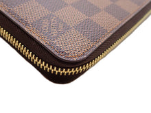 画像をギャラリービューアに読み込む, LOUIS VUITTON ルイヴィトン DAMIER EBENE ダミエ・エベヌ Zippy Wallet ジッピー・ウォレット Rose Ballerine ローズバレリーヌ N60046