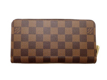 画像をギャラリービューアに読み込む, LOUIS VUITTON ルイヴィトン DAMIER EBENE ダミエ・エベヌ Zippy Wallet ジッピー・ウォレット Rose Ballerine ローズバレリーヌ N60046