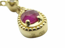 画像をギャラリービューアに読み込む, - ヴァンドーム青山 ネックレス K18YG ルビー ダイヤ