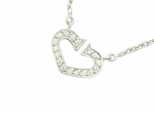 画像をギャラリービューアに読み込む, - カルティエ Cハート ネックレス K18WG ダイヤ