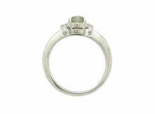 画像をギャラリービューアに読み込む, リング Pt900 キャッツアイ1.48 ダイヤ0.06 #15.5