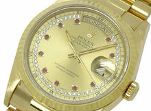 画像をギャラリービューアに読み込む, - ロレックス デイデイト 18238LR ルビー ミリヤードダイヤ K18YG