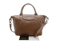 画像をギャラリービューアに読み込む, - LONGCHAMP ロンシャン ルプリアージュ キュイール トップハンドルバッグS 2WAYトートバッグ モカ 革 アウトレット