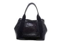 画像をギャラリービューアに読み込む, - BALENCIAGA バレンシアガ ネイビー スモールカバス 542017 黒 革