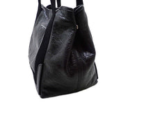 画像をギャラリービューアに読み込む, - BALENCIAGA バレンシアガ ネイビー スモールカバス 542017 黒 革