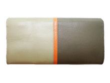 画像をギャラリービューアに読み込む, - Paul Smith ポールスミス ブロックストライプ 二つ折り長財布 PWU834 牛革 色トープ