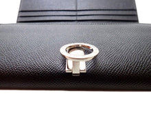 画像をギャラリービューアに読み込む, - BVLGARI ブルガリ ブルガリ ロゴクリップ ラージウォレット 289381 カーフレザー 黒