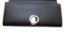 画像をギャラリービューアに読み込む, - BVLGARI ブルガリ ブルガリ ロゴクリップ ラージウォレット 289381 カーフレザー 黒