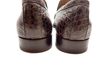 画像をギャラリービューアに読み込む, LOUIS VUITTON ルイヴィトン CROCODILE VAMP クロコダイル ヴァンプ ローファーシューズ クロコダイル 濃茶