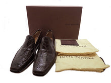画像をギャラリービューアに読み込む, LOUIS VUITTON ルイヴィトン CROCODILE VAMP クロコダイル ヴァンプ ローファーシューズ クロコダイル 濃茶