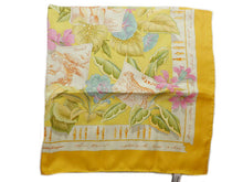 画像をギャラリービューアに読み込む, Salvatore Ferragamo サルヴァトーレ フェラガモ シルク スカーフ アニマル/花/葉