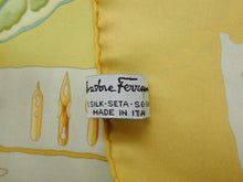 画像をギャラリービューアに読み込む, Salvatore Ferragamo サルヴァトーレ フェラガモ シルク スカーフ アニマル/花/葉