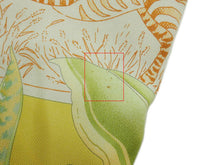 画像をギャラリービューアに読み込む, Salvatore Ferragamo サルヴァトーレ フェラガモ シルク スカーフ アニマル/花/葉