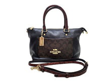 画像をギャラリービューアに読み込む, COACH コーチ Signature Mini Emma Satchel Exotic シグネチャー ミニエマ サッチェル エキゾチック 2WAY Bag 2WAY バッグ D1821-F34281