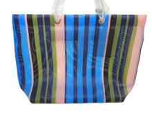 画像をギャラリービューアに読み込む, - MARNI MARKET マルニ マーケット ストライプ バッグ トート マルチカラーブルー SHMHR08A01 TN296STB42