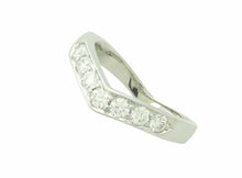 画像をギャラリービューアに読み込む, ティファニー Vバンドリング Pt950 ダイヤ #7.5