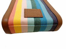 画像をギャラリービューアに読み込む, - Paul Smith ポールスミス アーティスト ストライプ キャンバス 2WAY ミニトートバッグ APW-520 キャラメル/マルチカラー