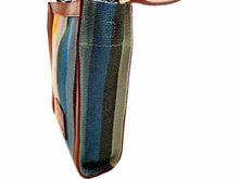 画像をギャラリービューアに読み込む, - Paul Smith ポールスミス アーティスト ストライプ キャンバス 2WAY ミニトートバッグ APW-520 キャラメル/マルチカラー