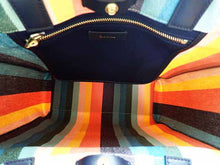 画像をギャラリービューアに読み込む, Paul Smith ポールスミス アーティスト ストライプ キャンバス トートバッグ APW-521 ネイビー/マルチカラー