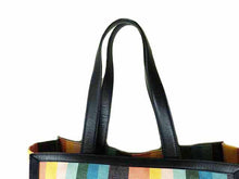 画像をギャラリービューアに読み込む, Paul Smith ポールスミス アーティスト ストライプ キャンバス トートバッグ APW-521 ネイビー/マルチカラー