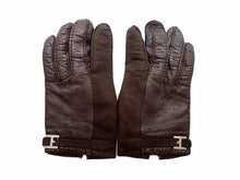 画像をギャラリービューアに読み込む, HERMES エルメス H金具 レザー カシミア グローブ 手袋 #8