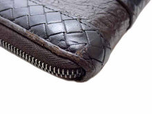 画像をギャラリービューアに読み込む, BOTTEGA VENETA ボッテガ・ヴェネタ Intrecciato/Ostrich イントレチャート/オーストリッチ Round zipper ラウンドファスナー 長財布