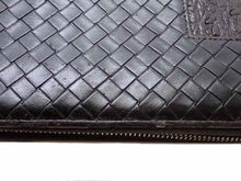 画像をギャラリービューアに読み込む, BOTTEGA VENETA ボッテガ・ヴェネタ Intrecciato/Ostrich イントレチャート/オーストリッチ Round zipper ラウンドファスナー 長財布