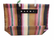 画像をギャラリービューアに読み込む, - MARNI MARKET マルニ マーケット ストライプ バッグ トート マルチカラーブラウン SHMHR08A01 TN296STM24