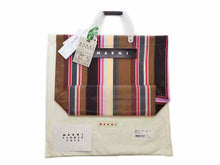 画像をギャラリービューアに読み込む, - MARNI MARKET マルニ マーケット ストライプ バッグ トート マルチカラーブラウン SHMHR08A01 TN296STM24