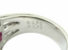 画像をギャラリービューアに読み込む, リング Pt900 ルビー 0.79 ダイヤ 0.56 #12