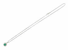 画像をギャラリービューアに読み込む, - ネックレス Pt850 エメラルド 0.65 ダイヤ 0.32