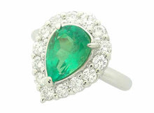 画像をギャラリービューアに読み込む, - リング Pt900 エメラルド 2.13 ダイヤ 0.83 #12