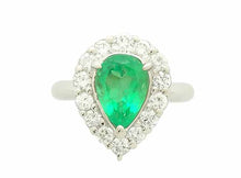 画像をギャラリービューアに読み込む, - リング Pt900 エメラルド 2.13 ダイヤ 0.83 #12