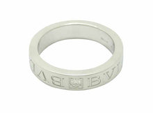 画像をギャラリービューアに読み込む, - ブルガリ ダブルロゴ リング K18WG 1Pダイヤ #9