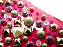 画像をギャラリービューアに読み込む, Christian Louboutin クリスチャンルブタン Panettone パネトーネ Multi Studs マルチスタッズ Round Zipper Long Wallet ラウンドファスナー 長財布 3175226 P185