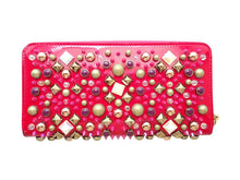 画像をギャラリービューアに読み込む, Christian Louboutin クリスチャンルブタン Panettone パネトーネ Multi Studs マルチスタッズ Round Zipper Long Wallet ラウンドファスナー 長財布 3175226 P185