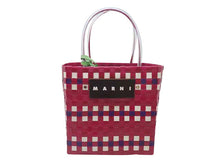 画像をギャラリービューアに読み込む, - MARNI MARKET マルニ マーケット バスケットバッグ ピンク ウォーブン素材製 SHMH006A00RF081CHR80