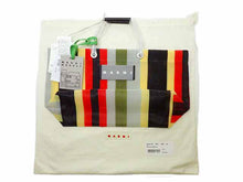 画像をギャラリービューアに読み込む, - MARNI MARKET マルニ マーケット ストライプミニ ショッピングバッグ SHMH0012A0 TN296 STN38