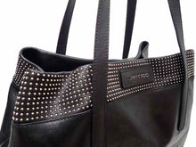 画像をギャラリービューアに読み込む, - JIMMY CHOO ジミーチュウ Pimlico ピムリコ Stained Leather with Mini Stud Tote Bag ステインレザー ウィズ ミニスタッズ トートバッグ J000076987001