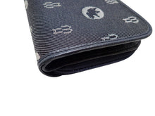 画像をギャラリービューアに読み込む, - ハンティングワールド ハビネイチャー モノグラム 二つ折り ラウンドファスナー財布 ブルーブルー キャンバス/牛革/ジャガード