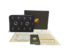 画像をギャラリービューアに読み込む, - ハンティングワールド ハビネイチャー モノグラム 二つ折り ラウンドファスナー財布 ブルーブルー キャンバス/牛革/ジャガード