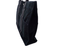 画像をギャラリービューアに読み込む, HERMES エルメス Fourre Tout MM フールトゥ MM Tote Bag トートバッグ 黒/グレー コットンキャンバス