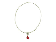 画像をギャラリービューアに読み込む, - 田崎 ネックレス Pt900/K18WG ルべライト8.39 ダイヤ0.88